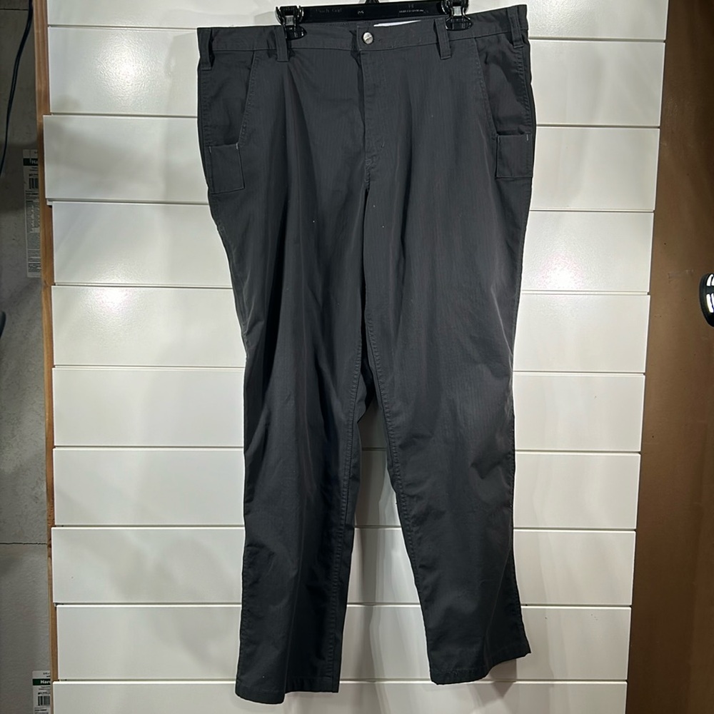 Carhartt Gray Relaxed Fit Work Uniform Pants 38x32 Charcoal Gray/Black